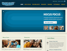 Tablet Screenshot of hocusfocuseducation.com